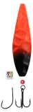 DEGA Long-Cast Inline-Blinker, Rot-Schwarz UV, 18 g