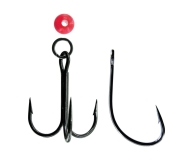DEGA Long-Cast Inline-Blinker, Schwarz-Silber-Rot UV, 18 g