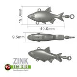 JENZI Baitfisch Spin-Jig, Red Perch UV, 16 g
