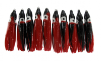 DEGA Octopus, 4,5 cm, schwarz/rot/Glitter, Packungsinhalt: 10 Stück