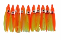 DEGA Octopus, 4,5 cm, orange/gelb/Glitter, Packungsinhalt: 10 Stück