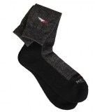 EIGER Merino Socken, Gr. 40/43, schwarz/grau