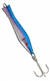 Blitz-Pilker Spitzkopf-Blitz, blau/pink/silber, 105 g