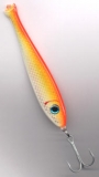 JENZI / DEGA Pilker 3-D-Folie in Reizfarben, gold/orange, 50 g