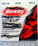 Berkley Easy Clip Wirbel, Gr. 10, 45 LB., Packungsinhalt: 5 Stück