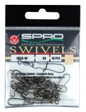 SPRO Rolling Wirbel + Fastlock Einhänger, Gr. 4, Packungsinhalt: 10 Stück