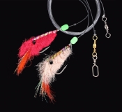JENZI / DEGA Meeresvorfach mit 2 Shrimpfliegen