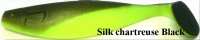 ACTION PLASTICS Shad Minnow, 12,5 cm (5), Silk Chartreuse Black