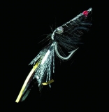 DEGA Shrimp-Fly, Hakengröße: 3/0, Farbe: schwarz/silber