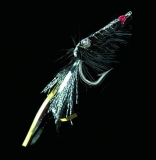 DEGA Shrimp-Fly, Hakengröße: 6/0, Farbe: schwarz/silber