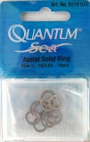 QUANTUM Sea Assist Solid Ring / Spare Rig Rings, 10 mm, Packungsinhalt: 10 Stück