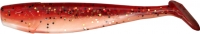 RELAX KingShad, 12,5-13 cm (5), laminiert, weiss / Wurzelbier / gr?ner Glitter / goldener + schwarzer Glitter