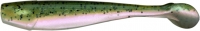 RELAX KingShad, 10-11 cm (4), laminiert, perl / dunkelgrün / schwarze Flocken