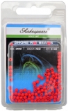 Shakespeare Shore Rig Beads, rot / fluo-rot, 3 mm, Packungsinhalt: ca. 100 Stück