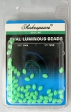 Shakespeare Oval Beads, luminous, 3 x 4 mm, Packungsinhalt: ca. 50 Stück