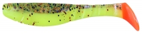 RELAX Kopyto 4L, 10-11 cm (4), Tricolor, silk/chartreuse/orange-schwarzer Glitter/orange tail