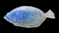 JENZI / DEGA Flunder, 11,5 cm, Farbe: B (blau/silber Glitter)