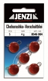 JENZI Cheburashka Blei (Vorschaltblei), rot, 4 g, Inhalt: 5 Stück