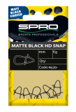 SPRO Matte Black HD Snap, Gr. 3,5 mm, Packungsinhalt: 15 Stück