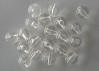 SAKUMA Kunststoff-Perlen, Clear / transparent, 8 mm, lose, Preis für 20 Stück