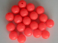SAKUMA Kunststoff-Perlen, Fire Red / rot, 8 mm, lose, Preis für 20 Stück