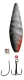 DEGA Long-Cast Inline-Blinker, Schwarz-Silber-Rot UV, 18 g