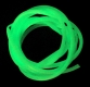 YOKOZUNA Leuchtschlauch, 6 mm, Fluo-Grün/grün selbstleuchtend, Länge: 0,5 Meter