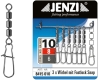 JENZI High-Speed Wirbel mit Fastlock-Karabiner, Gr. 10, Inhalt: 6 Stück