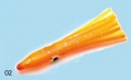 Behr Mini-Octopus, 4,5 cm, Farbe: 02, gelb-orange, Packungsinhalt: 10 Stück