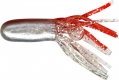 RELAX Tube, perl-weiss/rot/kristall/silberner Glitter, 3,8 - 4,0 cm