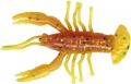 RELAX Krebs (Crawfish), gelb/wurzelbier/gold-schwarze Flocken, 5,5 cm