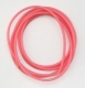 Leuchtschlauch, Fluo-Pink/pink-rosa selbsteuchtend, 4 mm, Preis für 2 Meter