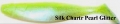 ACTION PLASTICS Shad Minnow, 15 cm (6), Silk Chartreuse Pearl Glitter