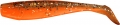 RELAX KingShad, 12,5-13 cm (5), laminiert, orange / kristall / lila / silber, schwarzer + goldener Glitter