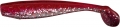 RELAX KingShad, 10-11 cm (4), laminiert, kristall / rot / rote + silberne Flocken