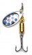 Behr TRENDEX Cyber Spin, silber mit blauen Punkten, Gr. 2, 6 g