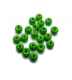 TRENDEX Tungsten Perlen mit Loch (rund), Fluo-Green, 3,0 mm, Packungsinhalt: 20 Stück